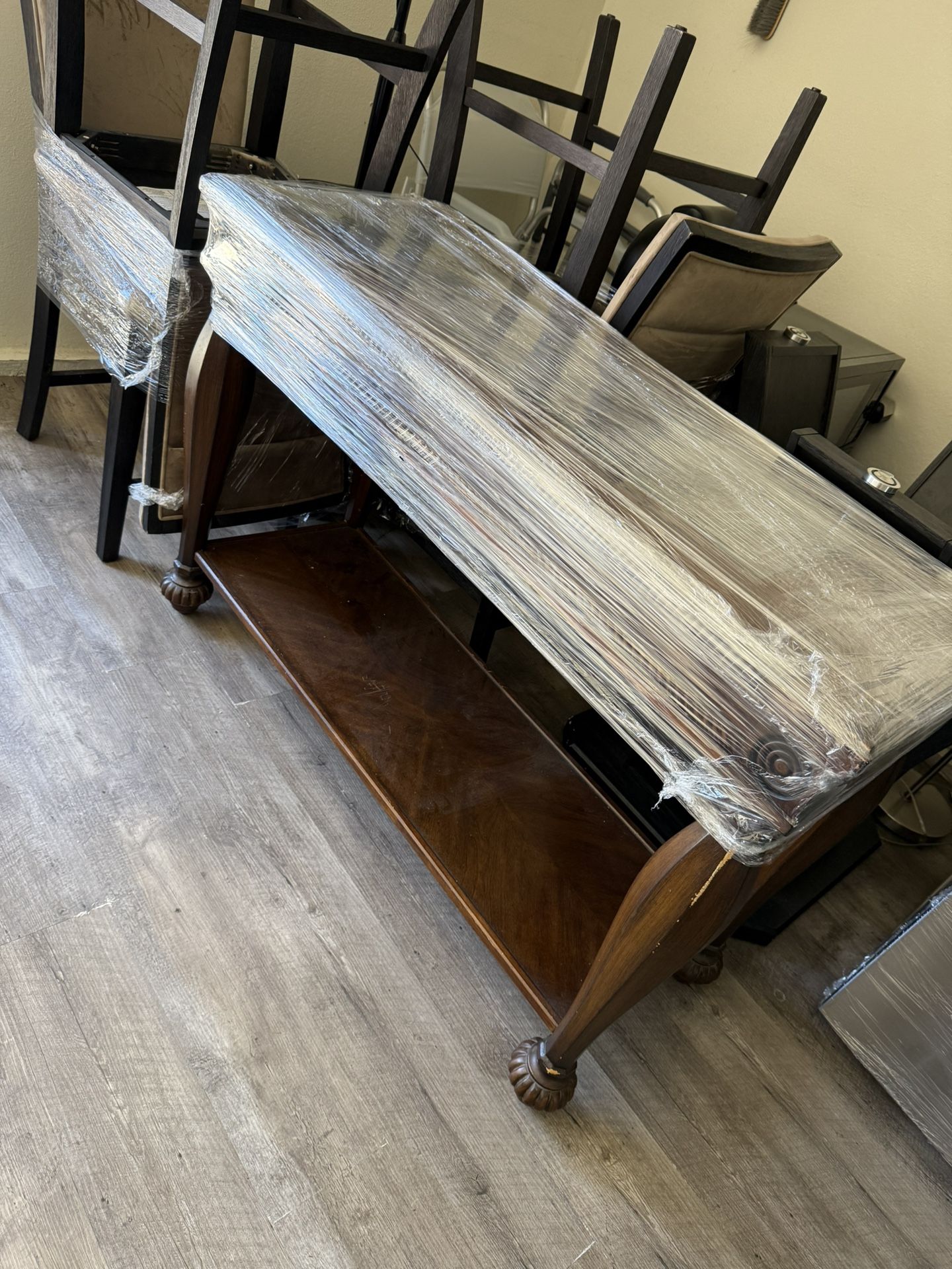 WOOD CONSOLE TABLE