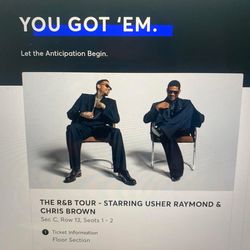 Chris brown /usher tickets