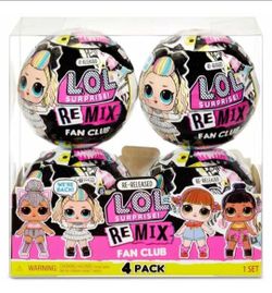 LOL Surprise Re-Released ReMix Fan Club Mystery 4-Pack