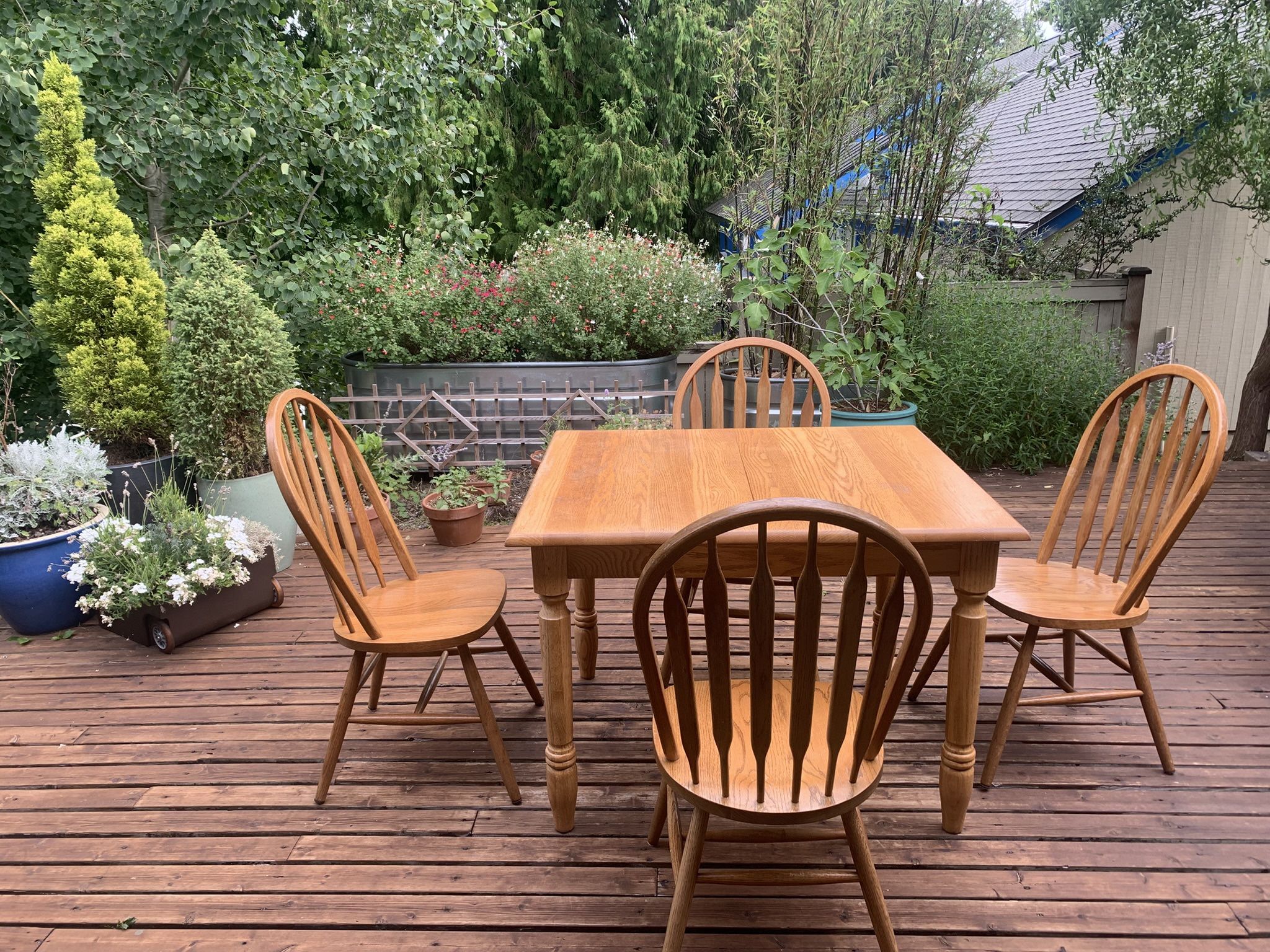 Solid Oak Vintage Table