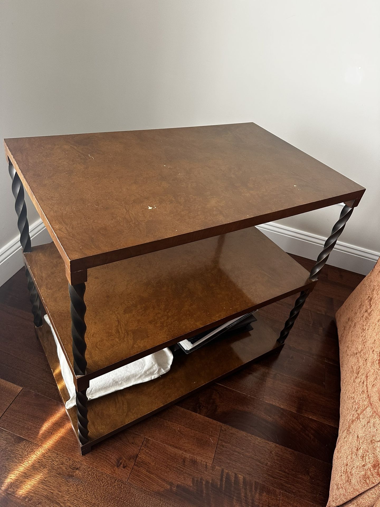 Baker furniture wood end table