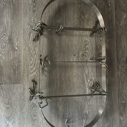 Calphalon Gray Metal Hanging Pot Rack