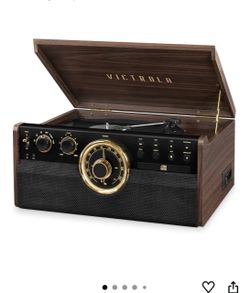 New Victrola Record Player, Mahogany, //Classic