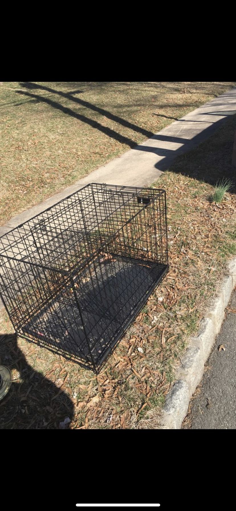 Large sized animal cage with double lock
