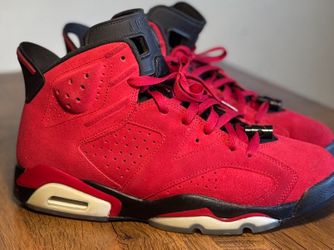 Red Toro Bravo Jordan 6  Size 6