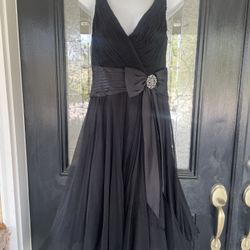 Designer Tadashi Black Label – Black Silk Cocktail Dress From Nordstrom's