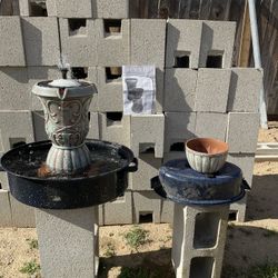 Fountain 💦  Never Used 💦 ⛲️Includes Three Fountain Water Designs ✨+✨ Lights-Up  +Bird Bath Convention ⛲️