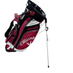 Callaway Hyper-Lite 4.5 Red White Black 6-Way Divide Golf Stand Bag. Read. Some cosmetic wear and fading. Stand works great as do zippers