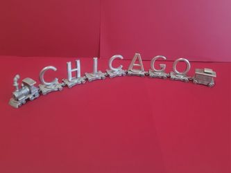 Chicago Railroad FORT Pewter Minifigure Set Of 9 PCS.