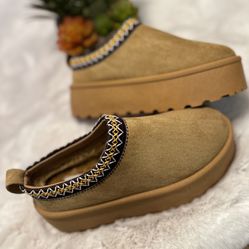 Platform Slippers CAMEL