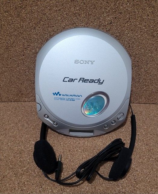 Sony D-E356CK Walkman Portable Player Car Ready ESPMAX Works + Sony Walkman MDR-006 Headphones
