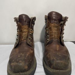 Wolverine MultiShox Mens Boots Size 13M  Work Brown Missing Insoles No Laces