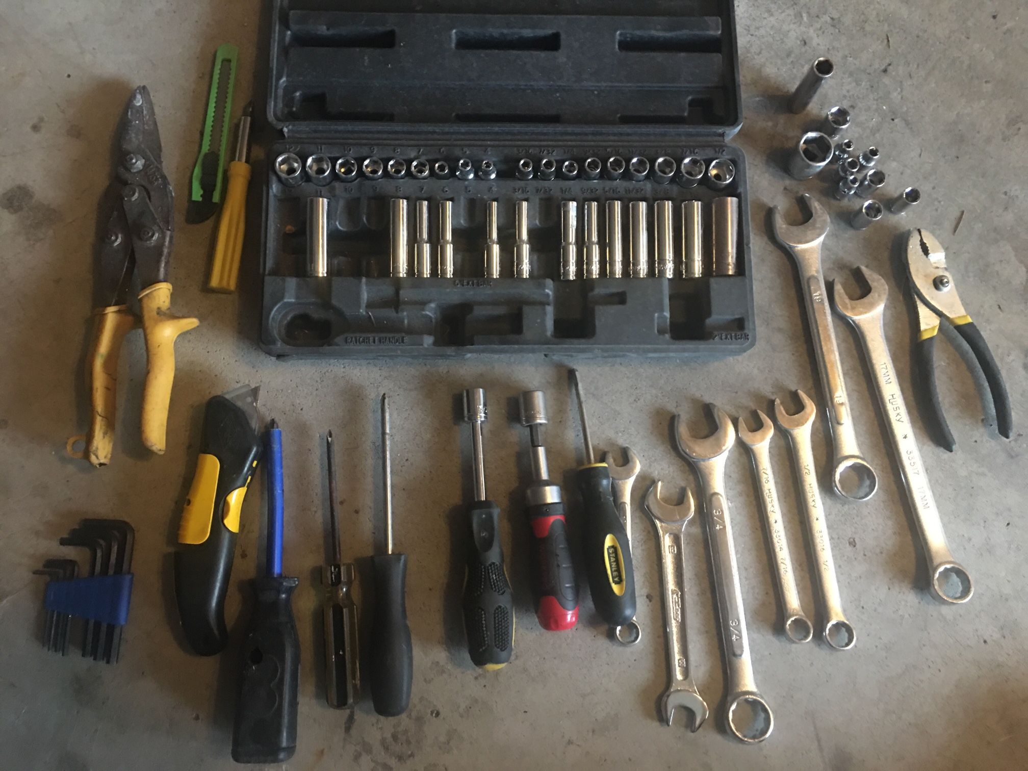 Miscellaneous Random Lot Of Tools Wrenches Sockets