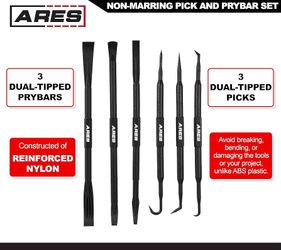 ARES 6-Piece Non-Marring Pick and Pry Bar Set