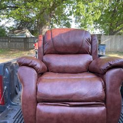 Red Leather Couch