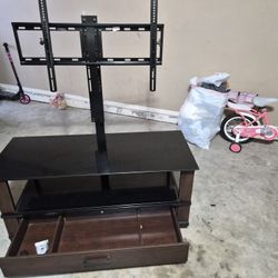 Tv Stand Glass And Metal And Wood 