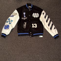 Off White Varsity Jacket Size Large 