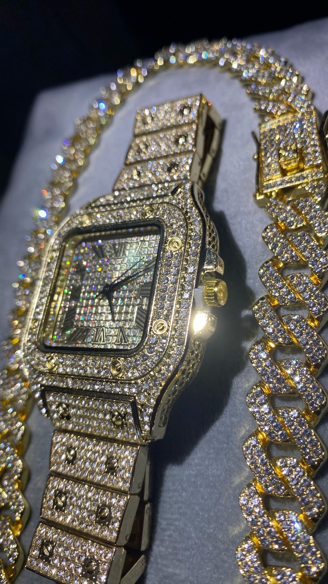 Lab diamond two-piece yellow set Italiano 20 inch