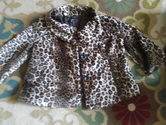 Animal print jacket sz 18