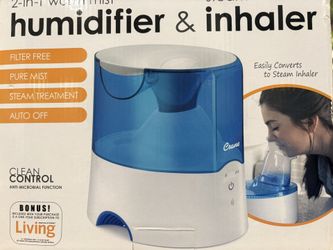 Crane Steam Inhaler & Warm Mist Humidifier, 0.5 Gallon