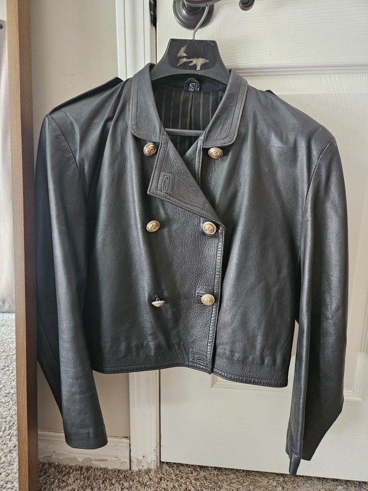 Leather Jacket Size Small