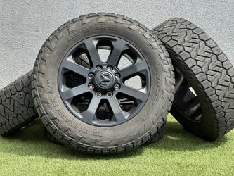 20" Dodge Ram 2500 Midnight Black wheels 3500 Ram Laramie Rims A/T Tires 8x6.5