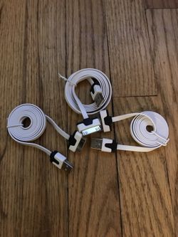 3 for $10 White 30 Pin iPhone iPad Charge Sync Cable