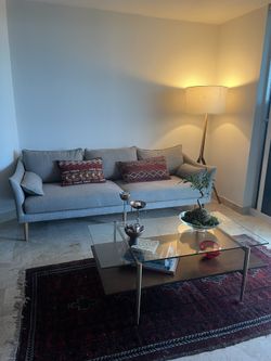 West Elm Gray Sofa And Coffee Table