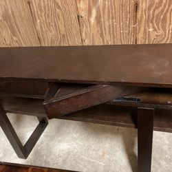 Back of sofa table 