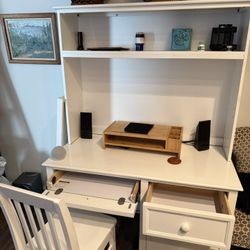 Computer Desk And Chair Dock 48  Two Shelf 