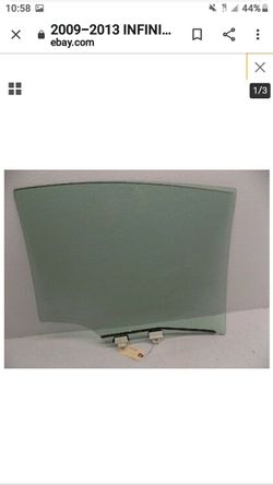 2014 2013 Infiniti G37 G37s Sedan Rear Left Side Door Window Glass
