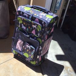 Collectible Small Travel Luggage Size 19” Tall By 12” Wide By 9” Deep 