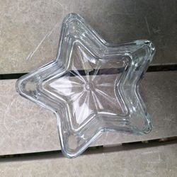 Star Shaped Glass Candy Dish