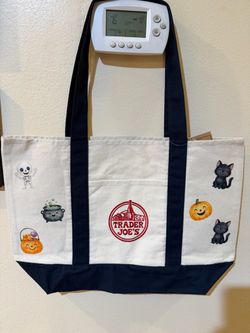 Large Trader Joe’s tote with Halloween design