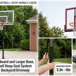 Adjustable Basketball Hoop 10FT – Barely Used – Great Condition