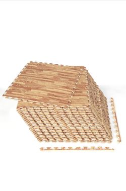12 Tiles Foam Flooring Mats with Border, 48 SQ FT EVA