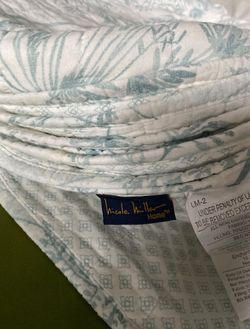 Nicole Miller bedding King 3PC quilt set 100% cotton