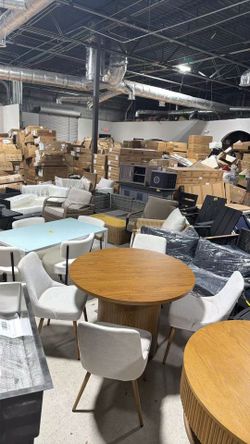 ❤️‍🔥 Round Dining Table Chairs Set of  4 People
