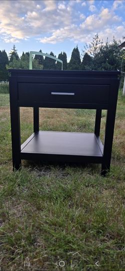 Black nightstand