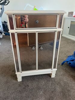 Mirrored nightstand