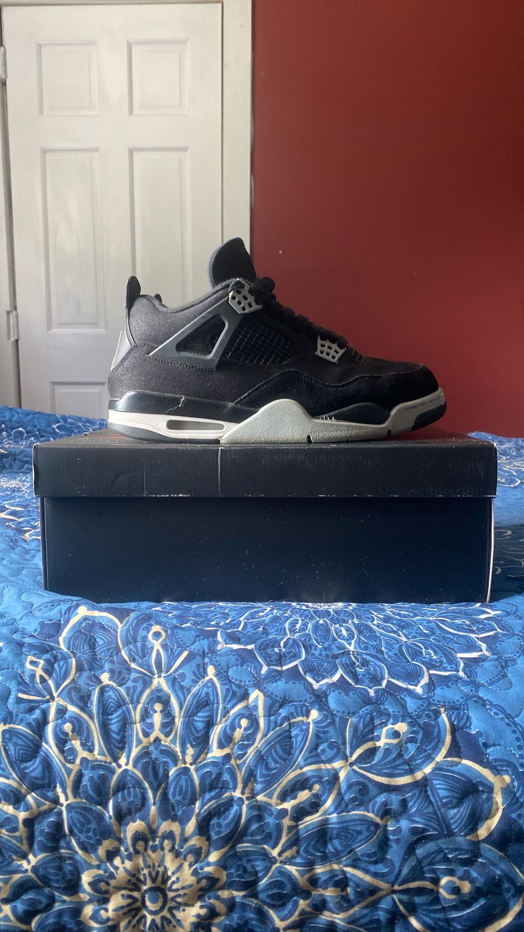 Jordan 4 Black Canvas