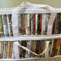 Two Zip Cases Of DVD Movies - Zip Cases Included