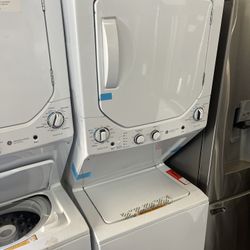 Ge Stackable Washer And Electric Dryer 24 Inch Unit Comes With A 90 Day Warranty