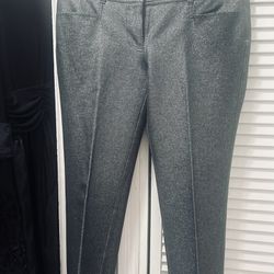 Size 10. Silver Grey Pants, Worth Brand  Great Dress Or Casual 
