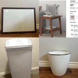Moving sales! (Ikea coffee Table, Trash Bins, White Board)