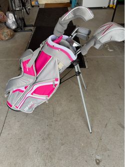 Golf set kids junior pink