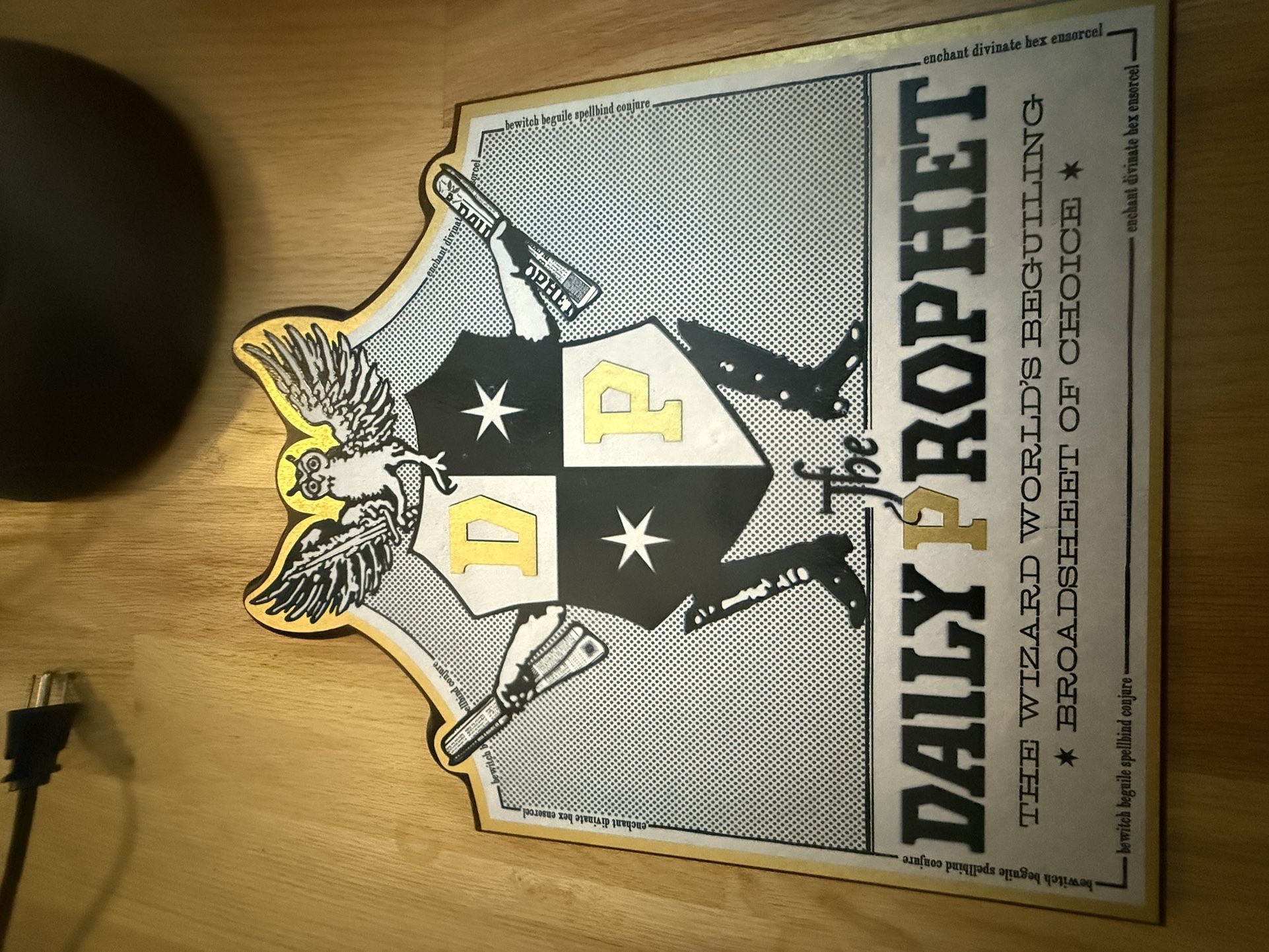 Noble Collection Original Harry Potter DAILY PROPHET Wall Plaque 