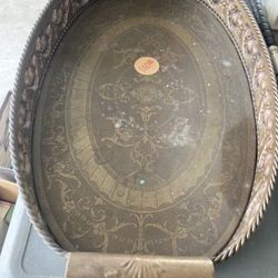 Very Old Brass Tray 