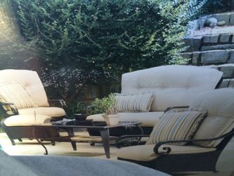 Hampton Bay Kampar 6 piece Woven Deep Seating Patio Furniture Set