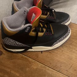 Nike Air Jordan 3 Retro 'Black Cement Gold’